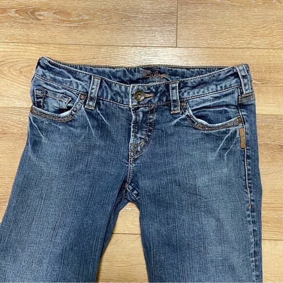Silver Santorini Cropped Jeans Size 29 - Picture 4 of 8